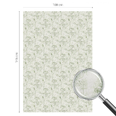 Milchglasfolie Fenster Buntglasoptik Botanisches Muster