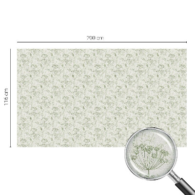 Milchglasfolie Fenster Buntglasoptik Botanisches Muster