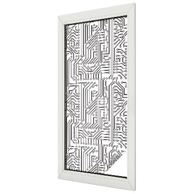 Fensterfolie mit Motiv Buntglas Technisches Thema