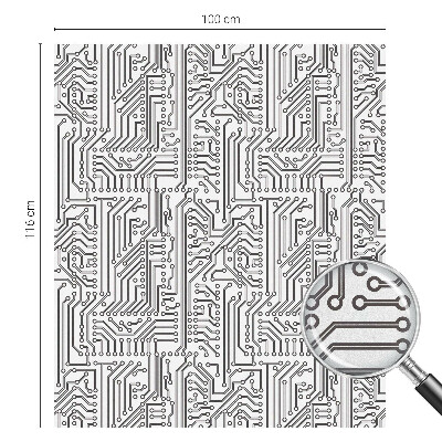 Fensterfolie mit Motiv Buntglas Technisches Thema