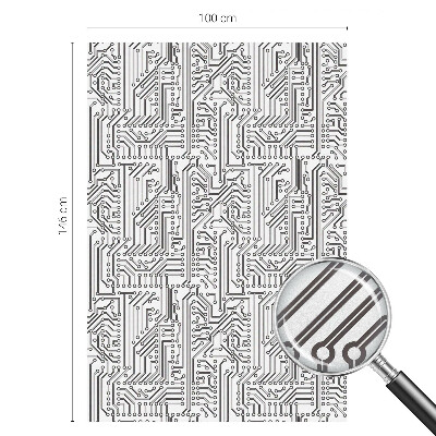 Fensterfolie mit Motiv Buntglas Technisches Thema