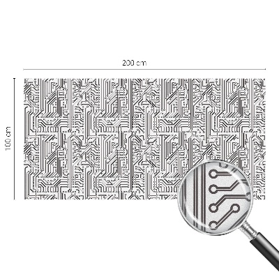 Fensterfolie mit Motiv Buntglas Technisches Thema