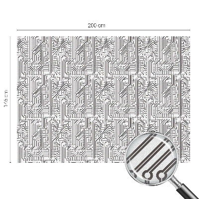 Fensterfolie mit Motiv Buntglas Technisches Thema