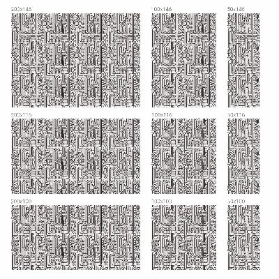 Fensterfolie mit Motiv Buntglas Technisches Thema