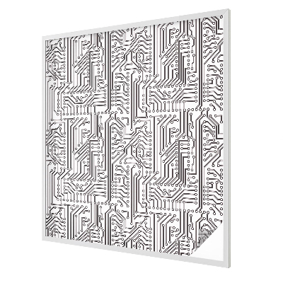 Fensterfolie mit Motiv Buntglas Technisches Thema