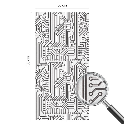 Fensterfolie mit Motiv Buntglas Technisches Thema