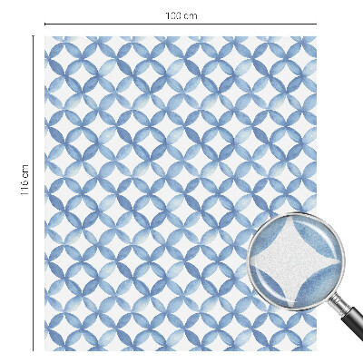 Milchglasfolie Fenster Buntglasoptik Geometrische Blumen