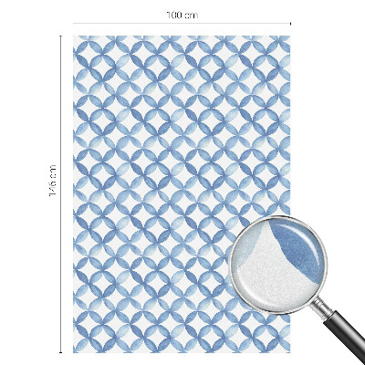 Milchglasfolie Fenster Buntglasoptik Geometrische Blumen