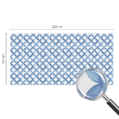 Milchglasfolie Fenster Buntglasoptik Geometrische Blumen