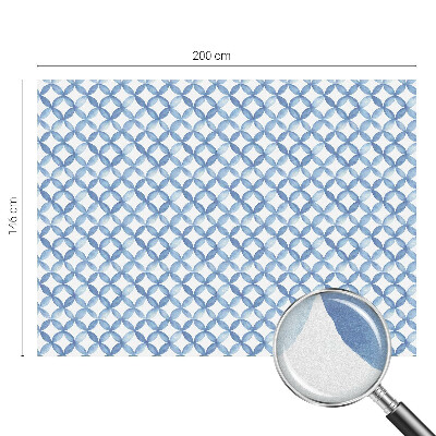 Milchglasfolie Fenster Buntglasoptik Geometrische Blumen
