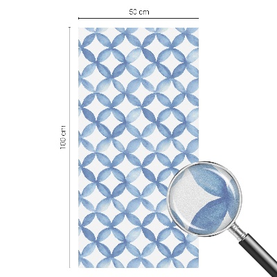 Milchglasfolie Fenster Buntglasoptik Geometrische Blumen