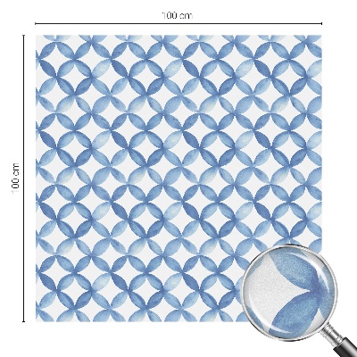 Milchglasfolie Fenster Buntglasoptik Geometrische Blumen