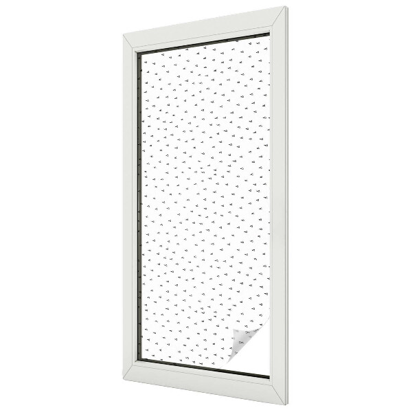 Fensterfolie mit Motiv Buntglas Geometrische Dreiecke