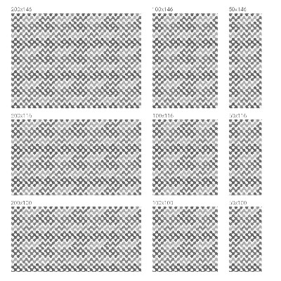 Fensterfolie mit Motiv Buntglas Wellengeometrie