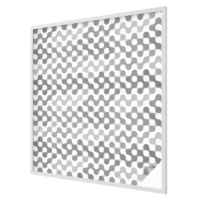 Fensterfolie mit Motiv Buntglas Wellengeometrie