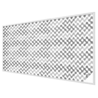 Fensterfolie mit Motiv Buntglas Wellengeometrie