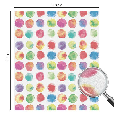 Milchglasfolie Fenster Buntglasoptik Bunte Kreise