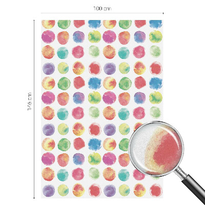 Milchglasfolie Fenster Buntglasoptik Bunte Kreise