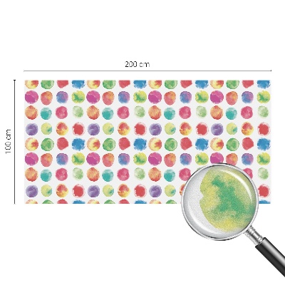 Milchglasfolie Fenster Buntglasoptik Bunte Kreise