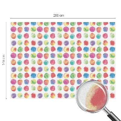 Milchglasfolie Fenster Buntglasoptik Bunte Kreise