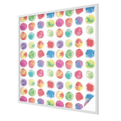 Milchglasfolie Fenster Buntglasoptik Bunte Kreise