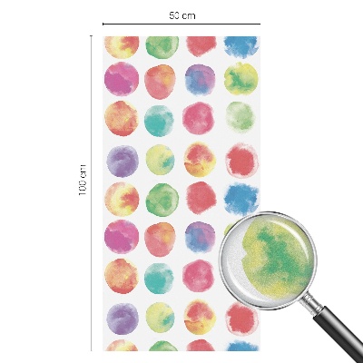 Milchglasfolie Fenster Buntglasoptik Bunte Kreise