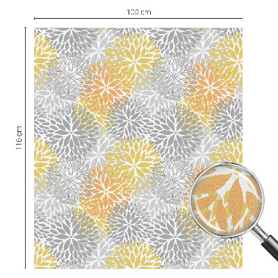 Milchglasfolie Fenster Buntglasoptik Bunte Blumen