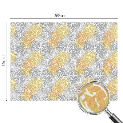 Milchglasfolie Fenster Buntglasoptik Bunte Blumen