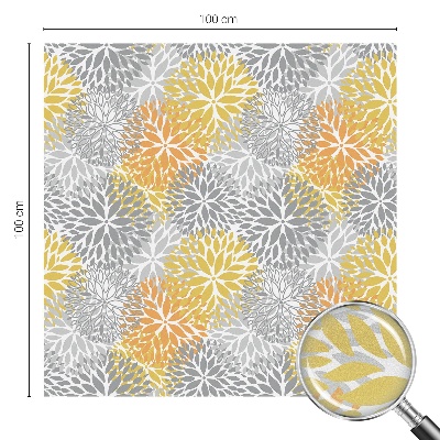 Milchglasfolie Fenster Buntglasoptik Bunte Blumen