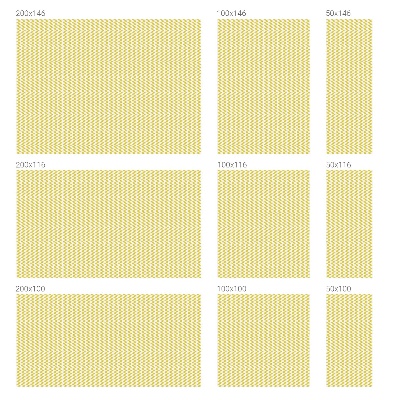 Fensterfolie mit Motiv Buntglas Gelbe Zickzacklinien