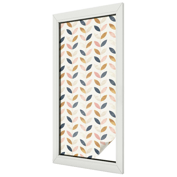 Fensterfolie Sichtschutz Blättermuster