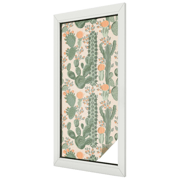 Sichtschutz Klebefolie für Fenster Grüne Sukkulenten