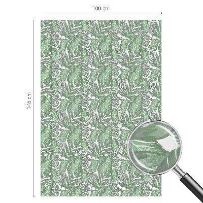 Fensterfolie mit Motiv Buntglas Grüne Harmonie