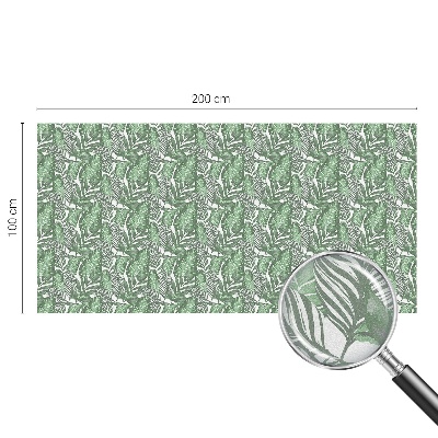 Fensterfolie mit Motiv Buntglas Grüne Harmonie