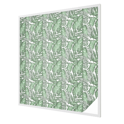 Fensterfolie mit Motiv Buntglas Grüne Harmonie