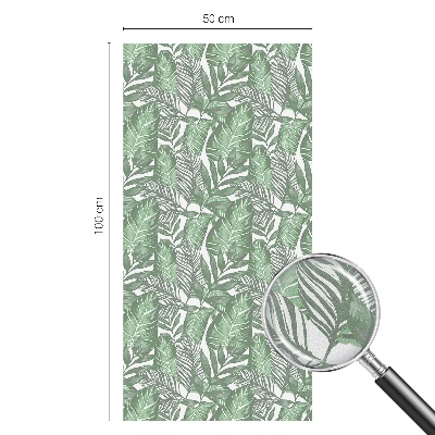 Fensterfolie mit Motiv Buntglas Grüne Harmonie