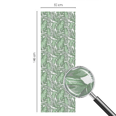 Fensterfolie mit Motiv Buntglas Grüne Harmonie