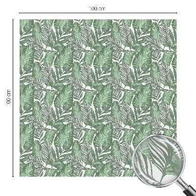 Fensterfolie mit Motiv Buntglas Grüne Harmonie