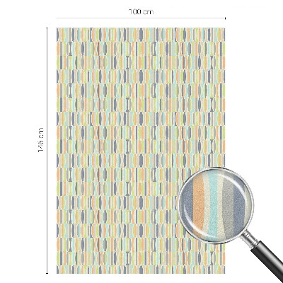 Milchglasfolie Fenster Buntglasoptik Ovale Muster