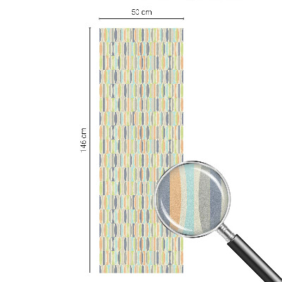 Milchglasfolie Fenster Buntglasoptik Ovale Muster