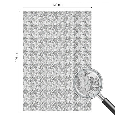 Milchglasfolie Fenster Buntglasoptik Florale Eleganz