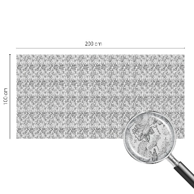 Milchglasfolie Fenster Buntglasoptik Florale Eleganz