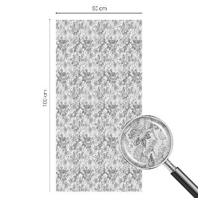 Milchglasfolie Fenster Buntglasoptik Florale Eleganz