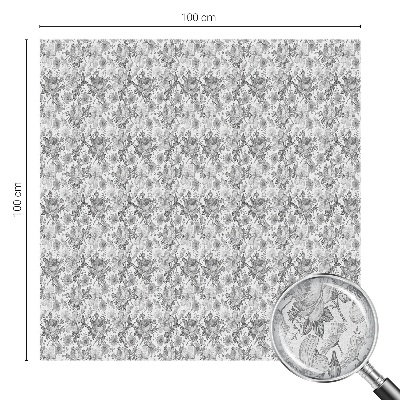 Milchglasfolie Fenster Buntglasoptik Florale Eleganz