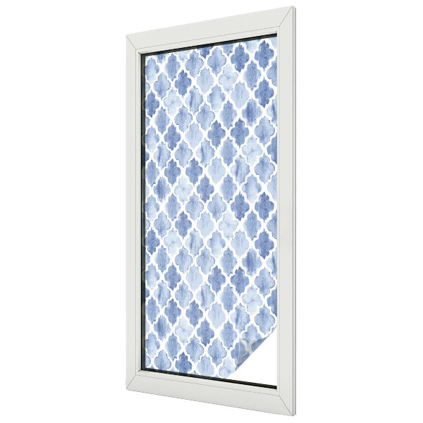 Fensterfolie mit Motiv Buntglas Eleganz in Aquarell.