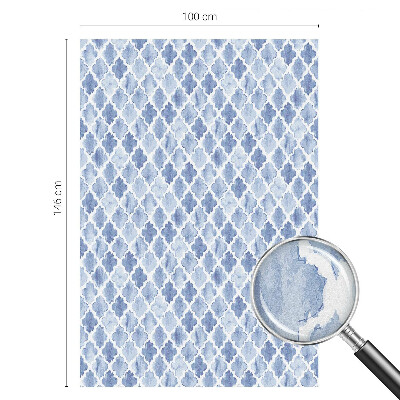 Fensterfolie mit Motiv Buntglas Eleganz in Aquarell.