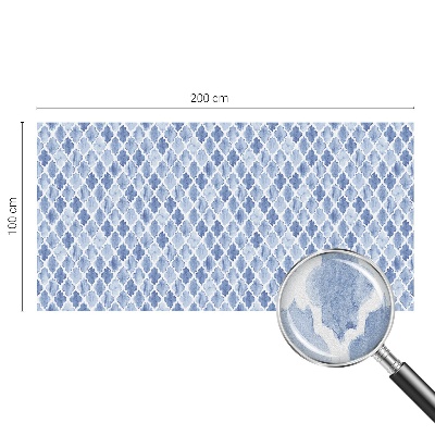 Fensterfolie mit Motiv Buntglas Eleganz in Aquarell.