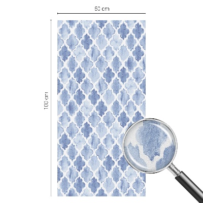 Fensterfolie mit Motiv Buntglas Eleganz in Aquarell.