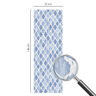 Fensterfolie mit Motiv Buntglas Eleganz in Aquarell.