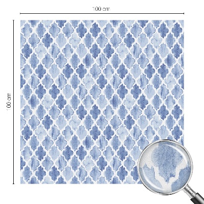 Fensterfolie mit Motiv Buntglas Eleganz in Aquarell.